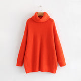 Women Sweater Knitwear Loose Autumn and Winter Turtleneck Sweater Female Casual Sweater