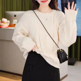 Women Knitwear Autumn and Winter round Neck Knitwear Loose Sweater
