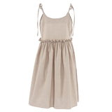 Women Dress Brown Dress Spring/Summer Loose A- line Skirt