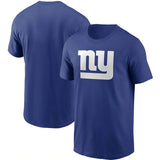 NFL T-Shirts Outdoor Sports Loose T-Shirts Men's NFL Football Giants