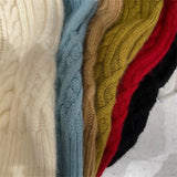 Women Knitted Cardigan Hooded Cable-Knit Sweater Coat Female Autumn and Winter Loose Knitted Cardigan