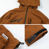 Men Jacket Coat Shell Jacket Men's Winter Loose Clothes Cap Coat