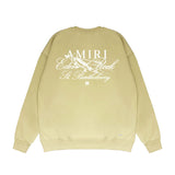 Amiri Long Sleeved Shirt Fashion Brand Crew Sweatshirts round Neck Sweater