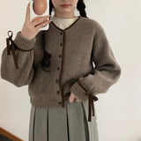 Women Knitted Cardigan Women's Autumn and Winter Sweater Coat