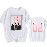 2024New Zero Two T Shirt Women Casual Round Neck Short