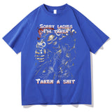 Epic Skull Man Graphic Tshirt Sorry Ladies I'm Taken Taken