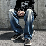 Men Jeans Vintage Jeans Vintage Straight-Leg Pants Oversize Wide Leg Pants