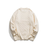 Unisex Sweater Winter Checkered Solid Color Sweater