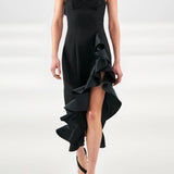 Women Dresses Sexy Sling Dress Midi Dress Evening Gown (Zns0409)