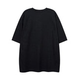 Men T Shirt Embroidered Distressed Short-Sleeved T-shirt