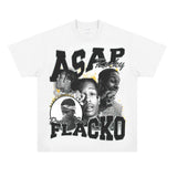 Asap Rocky T Shirts ASAP Rocky HIPHOP Hip Hop Short Sleeves