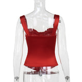 Women Tops Spring Spaghetti-Strap Camisole Top