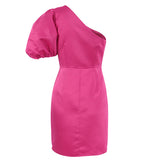 Women Dress Spring/Summer off-the-Shoulder Puff Sleeves Formal Dress Dress