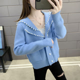 Women Knitwear Autumn and Winter Vintage Sweater Baggy Coat