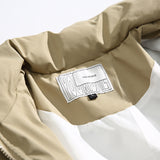 Unisex Winter Cotton Coat Three-Dimensional Pocket Decoration Workwear Cotton Coat Retro Stand-up Collar Cotton-Padded Clothes