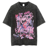 2024Japanese Anime Nana Osaki Print Vintage Washed Tshirt