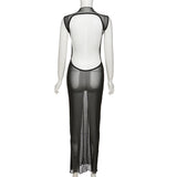 Women Dresses Spring and Summer Sexy Sleeveless Backless Slim Fit Dress (Bla0420)