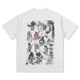 Mens Vintage Rock Band T-Shirt Vintage ACDC Gun Print Rock Short Sleeve T-Shirt