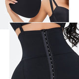 Shapewear Bodysuit Adjustable Straps Butt-lifting Design Hook Eye Closure
