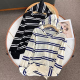 Women Sweater Knitwear Long-Sleeved Sweater Women's Autumn Leisure Simple Hooded Top