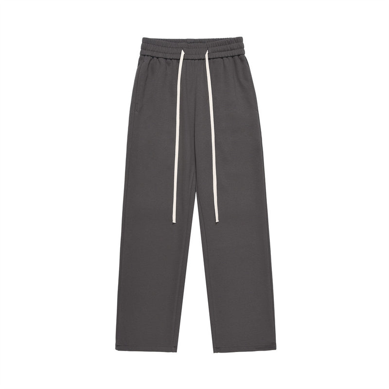 Men Sweatpants Simple Style Solid Color Leisure Men Trousers Loose Track Pants