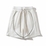 Men Shorts Summer Retro Loose Casual Drawstring Shorts