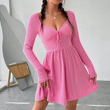 Women Dress Autumn and Winter Long Sleeve Dress