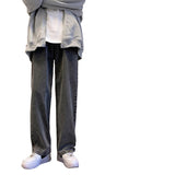 Men Jeans Spring and Autumn Loose Straight Pants Retro Washed Pants