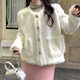 Women Knitwear Autumn and Winter round Neck Tassel Sweater