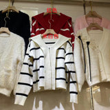 Women Knitwear Autumn and Winter Striped Sweater Loose Sweater