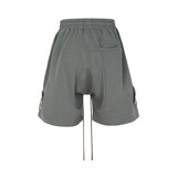 Men Shorts Terry Clip Pocket Zipper Tooling Casual Loose Breasted Men's Pants