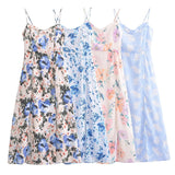 Women Dresses Summer Split Sling Dress (Xds0414)