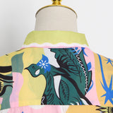 Women Dresses Spring Dress Single-Breasted Dress (Qymy0409)