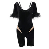 Women Tops Slim Fit One-Piece Shorts Spring