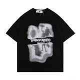 Men T Shirt Graffiti Printing Couple Short Sleeve T-shirt