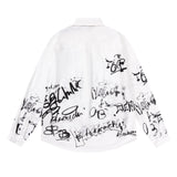 Unisex Jacket Autumn Graffiti Loose Shirt