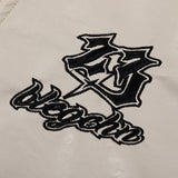 Women Jacket PU Leather Jacket High Lapel Letter Embroidery Loose Motorcycle Clothing Coat