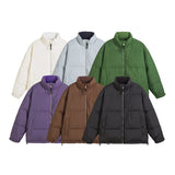 Unisex Winter Cotton Coat White Duck down Jacket