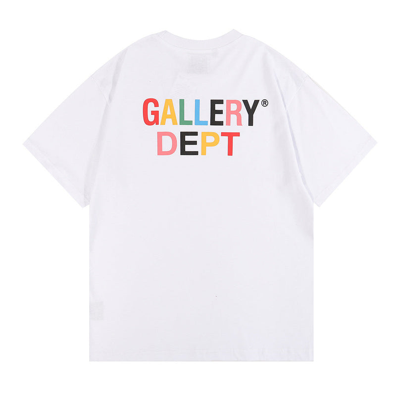 Gallery Dept T Shitrs Summer Color Letter plus Size Short Sleeve
