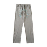 Women Sweatpants Embroidered Sweatpants Men's and Women's Straight Loose Casual Pants