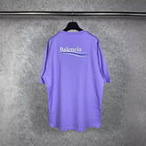 Mens T-shirts 20SS Paris B Home Wave Embroidery Short Sleeve T-Shirt