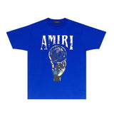 Amiri T-Shirt Personality Creative Printing Short Sleeve T-shirt Blouse