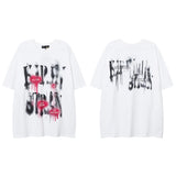 Men T Shirt Heart Printing Short Sleeve T-shirt