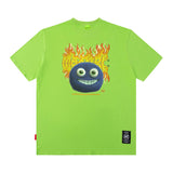 Men T Shirt Cartoon Printed Short-Sleeved T-shirt Men's Loose Couple Half Sleeve Tee