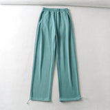 Women Sweatpants Casual Pants Women Drawstring Ankle-Tied Wide Leg Sweatpants