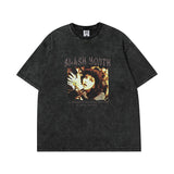 Men T Shirt Vintage Printed Couple Short Sleeve T-shirt