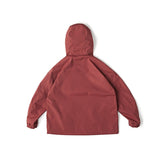 Unisex Jacket Loose Multi-Pocket Hooded Jacket Shell Jacket Mechanical Style Coat