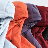 Unisex Winter Cotton Coat Zipper Pocket Decorative Hooded down Jacket Retro Loose down Jacket