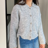 Women Cardigan Sweater Spring Sweater Cardigan Wool Loose Button Lapel Y913