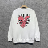 Amiri Long Sleeved Shirt Fashion Brand Crew Sweatshirts round Neck Sweater